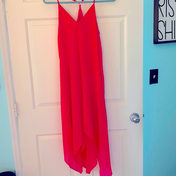 Fuchsia Mid Length Wedding Guest Dress - Picture 1 of 5